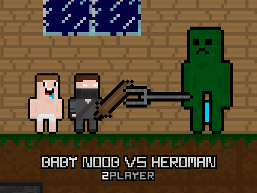 Play Baby Noob vs Heroman 2 Player